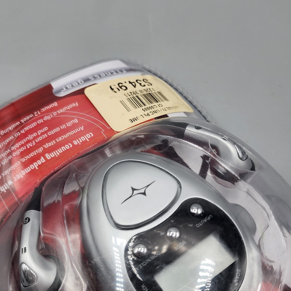 Fitness Gear Multi-Function FM RADIO PEDOMETER NEW SEALED