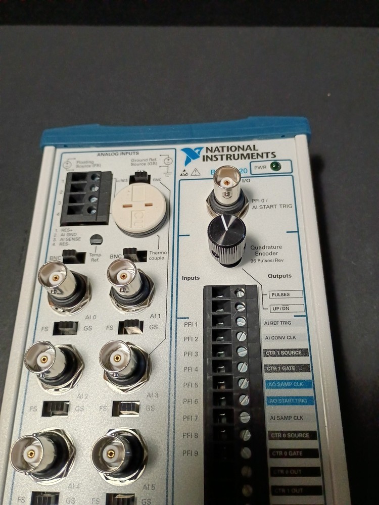 National Instruments BNC-2120 Connector Block w Function Generator, Quad Encoder
