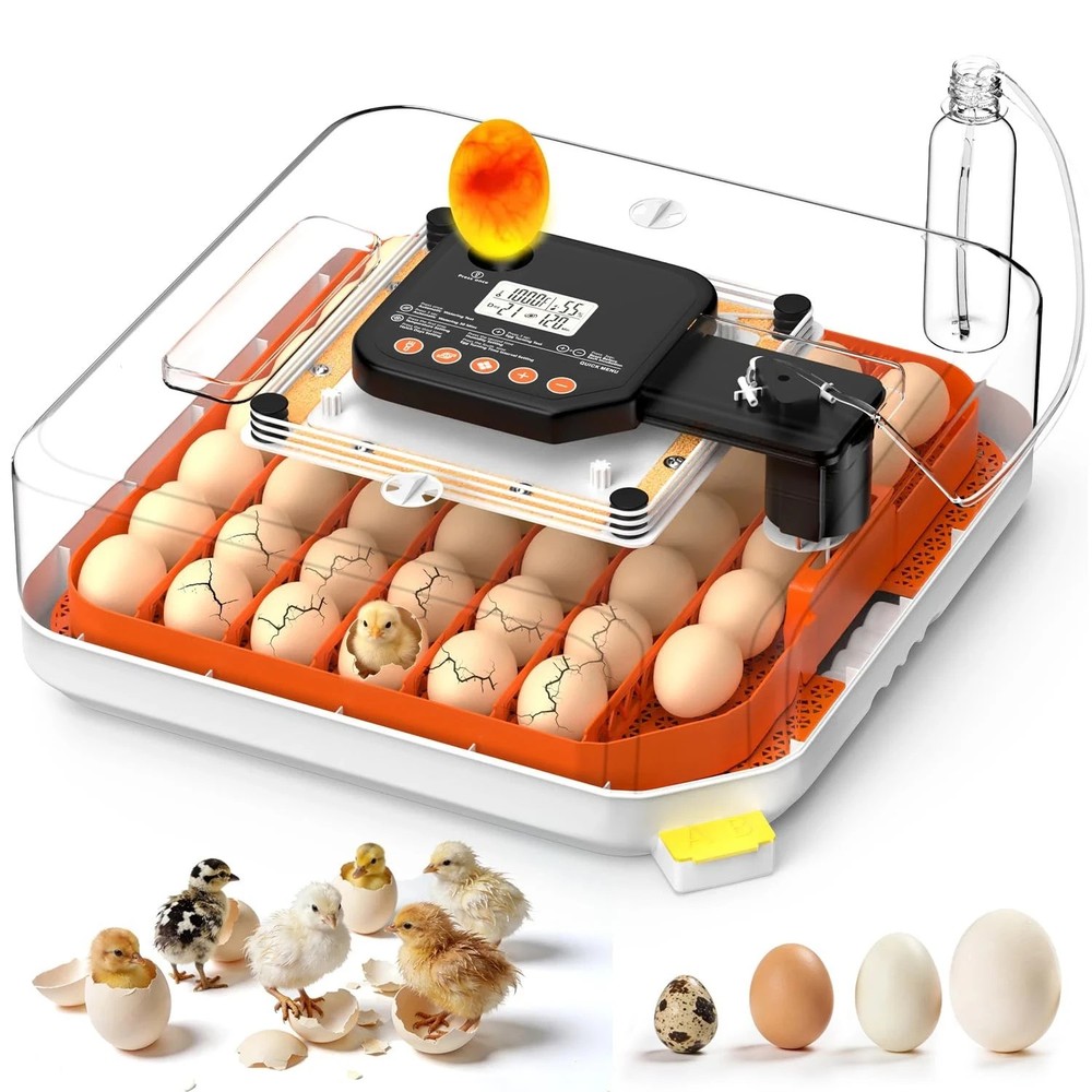48 Egg Incubator for Hatching Eggs, Chicken Incubator with Auto Turner, Digit...
