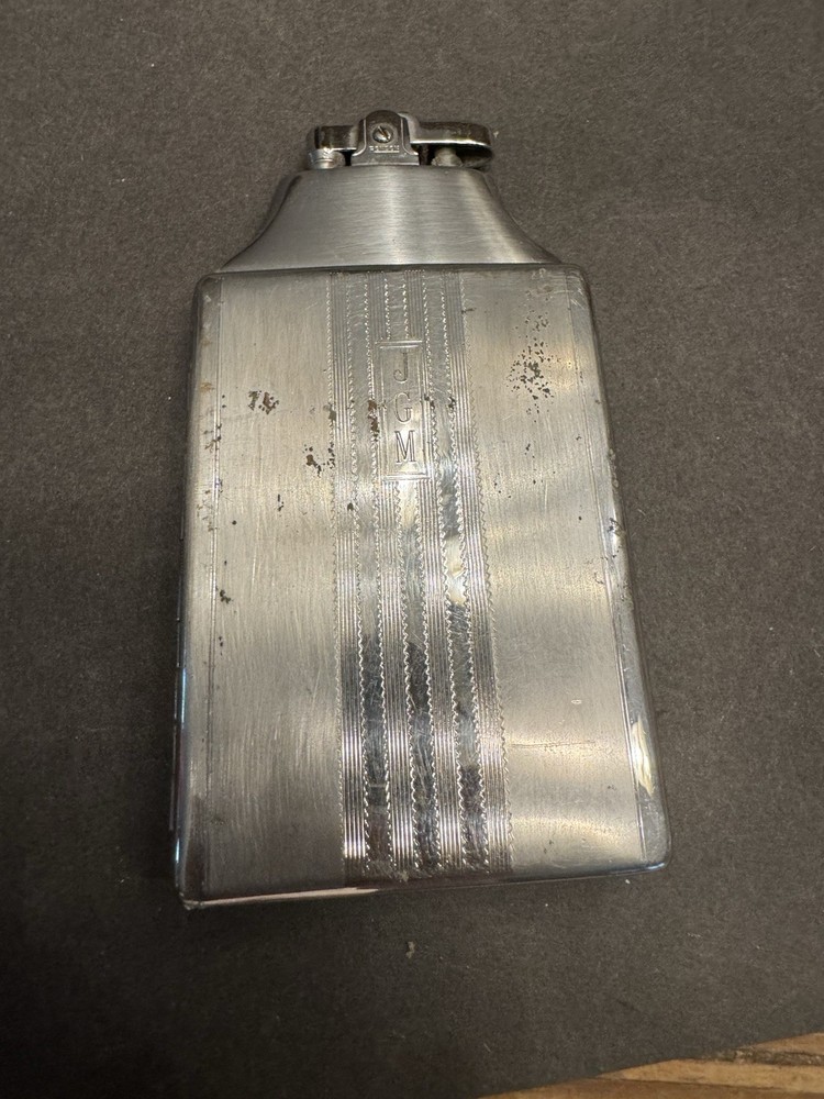 Vintage Ronson King Master case Lighter/cigarette Case Combo  Mono JGM