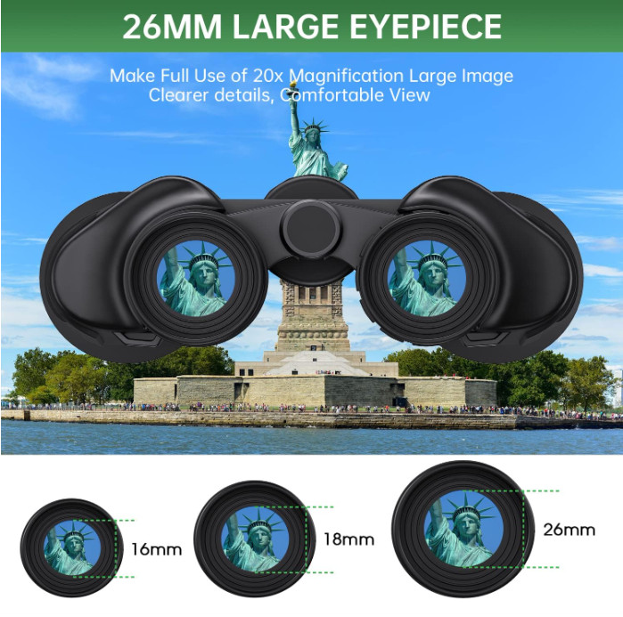20x50 High Powered Binoculars for Adults, Waterproof Compact Binoculars with ...