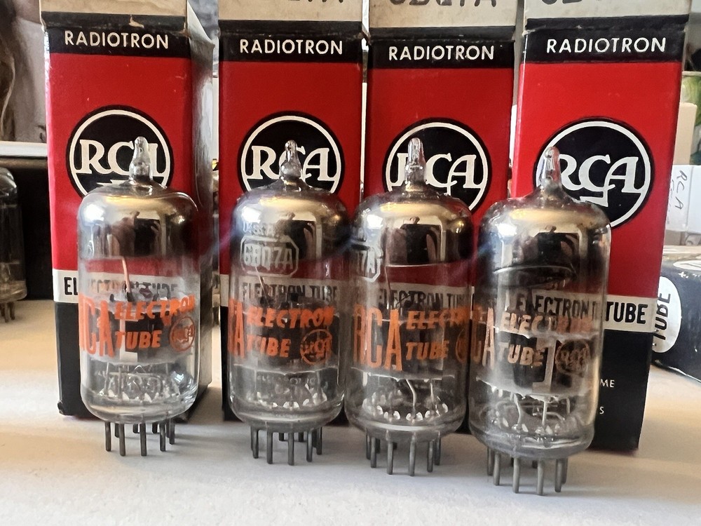 NOS RCA Pair 6BQ7A Hifi Amplifier Audio vacuum tubes (6BS8 6BZ7)