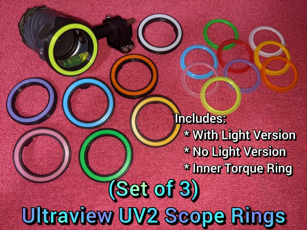 *** UV2 Circle Attachment *** Scope Centering Ring Ultraview 2 Peep Torque Ring