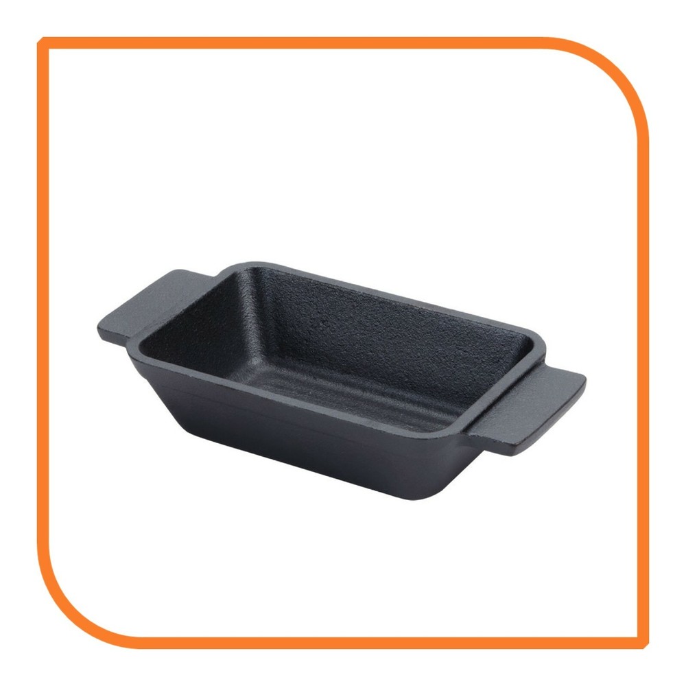 9 oz. Pre-Seasoned Mini Cast Iron Rectangular Casserole Dish (1 Casserole)