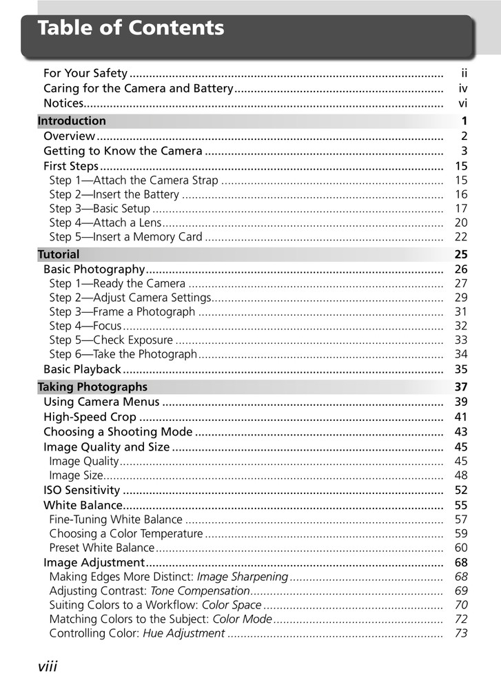 Nikon D2Xs — User Guide Manual Reference — 1/2 Size, 5.5" x 8.5" Small Compact
