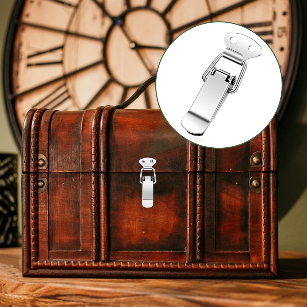 Latch, Stainless Steel Spring Loaded Toggle Latch, Toggle Latch Metal Lock, L...