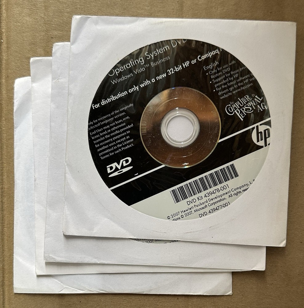 20 DISC LOT HP Restore Plus MICROSOFT WINDOWS Operating System INSTALLATION DVDs