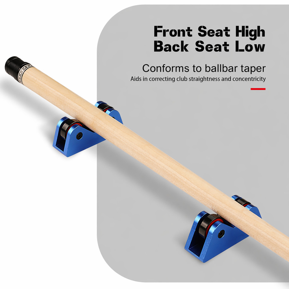 2Pcs Pool Cue Straightness Checker Roller Billiard Shaft Alignment Tool