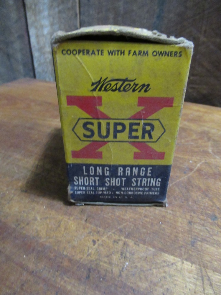 VINTAGE Empty Box WESTERN SUPER X 16 GA SHELLS