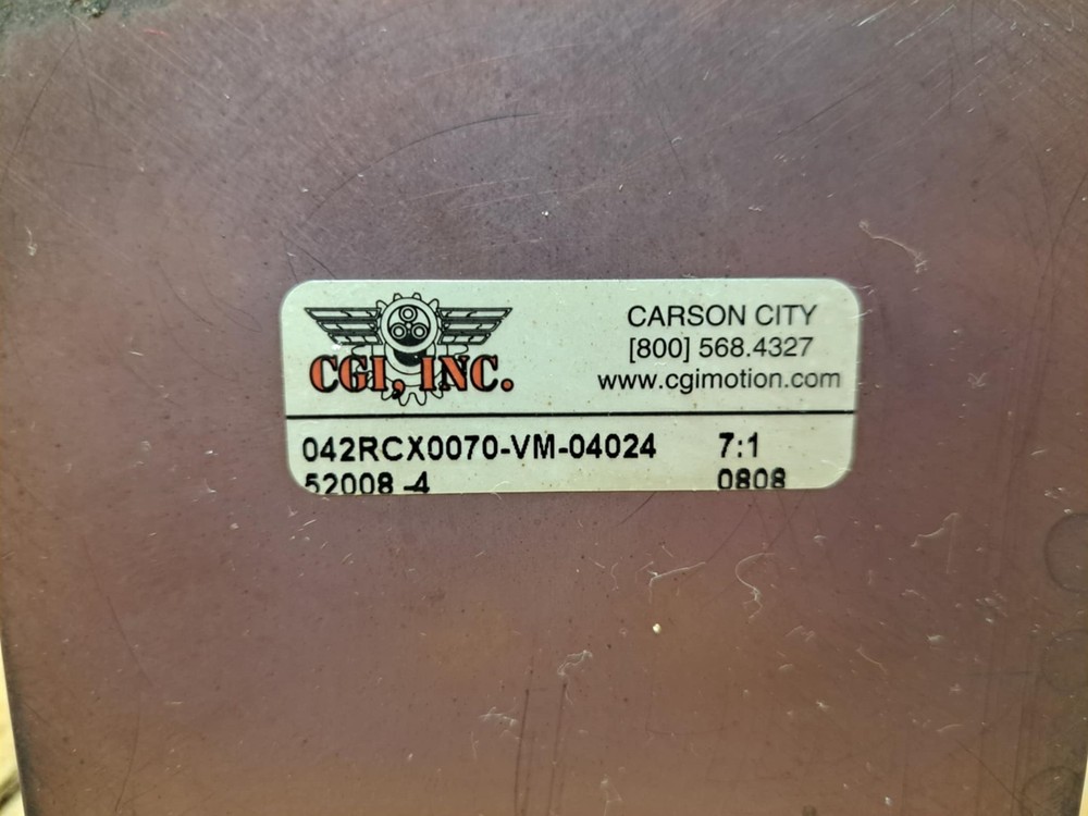 CGI Motion Inline Planetary Gear Reducer Part No. 042RCX0070-VM-04024