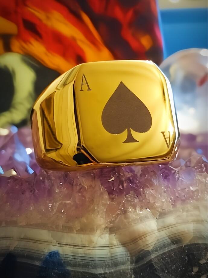 The Lucky Ace: Command Luck, Master Life Spellbound Ring