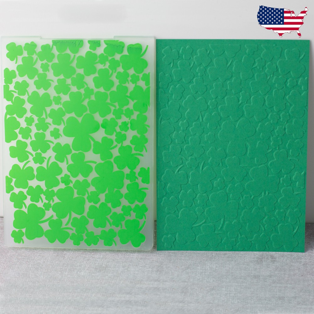 Shamrocks Clover Embossing Folder – Great for St. Patrick’s Day & Spring