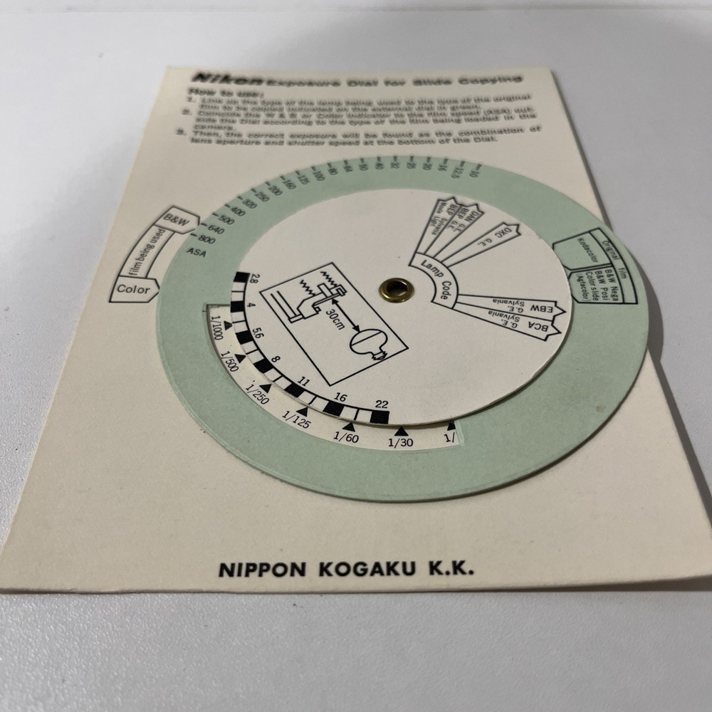 Nikon-F PS-4 Slide Copying Adapter w/box & styrofoam inserts