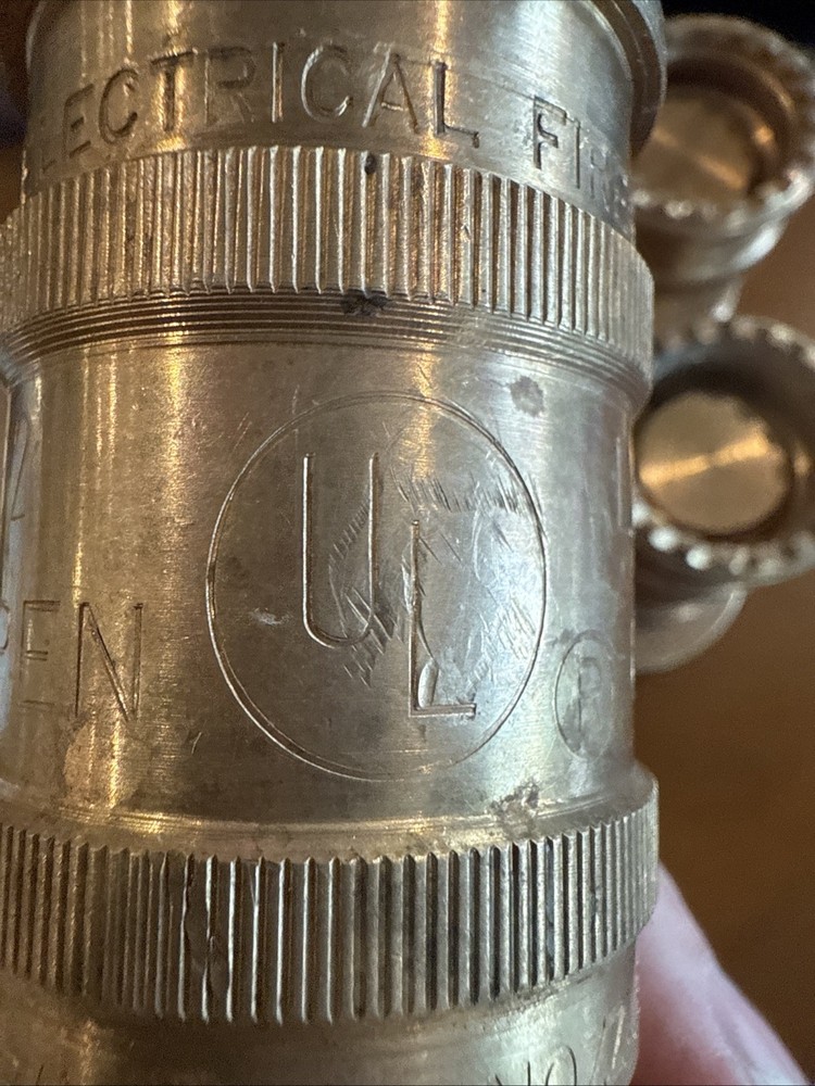 Brass Firefighters Firehose Nozzle quantity 1. Several to pick from.