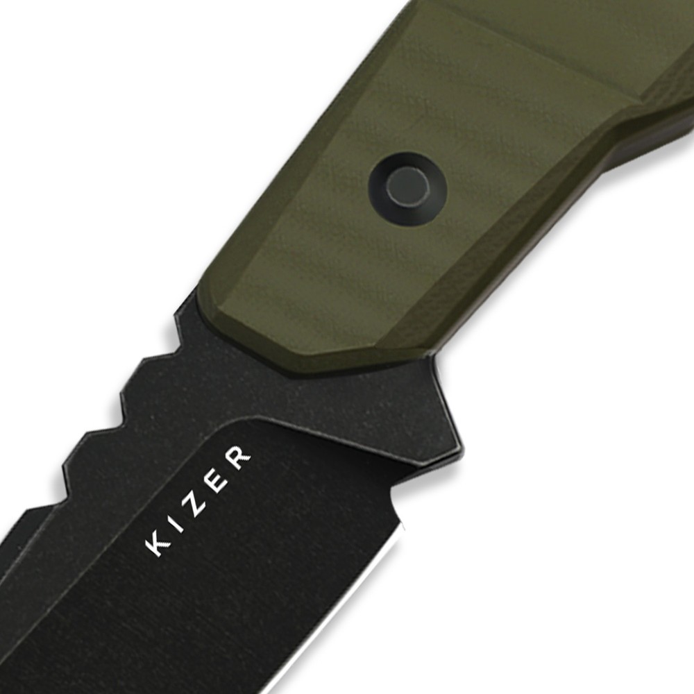 Kizer Quartz Tactical Fixed Knife AEB-L Blade G10 Handle With Sheath 1086A1