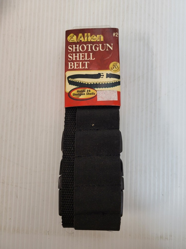 Allen Shotgun Shell Adjustable Belt With 2" Webbing Holds 25 Shells 211