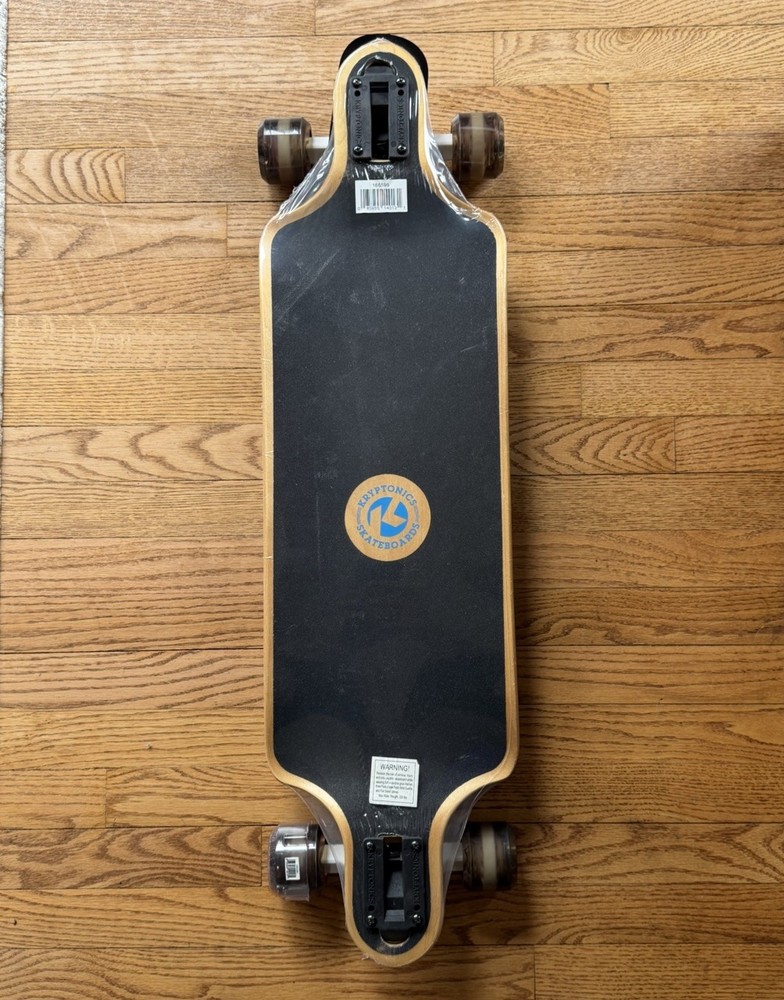 Kryptonics The Force 34” Pintail Longboard Skateboard w/ Translucent Wheels
