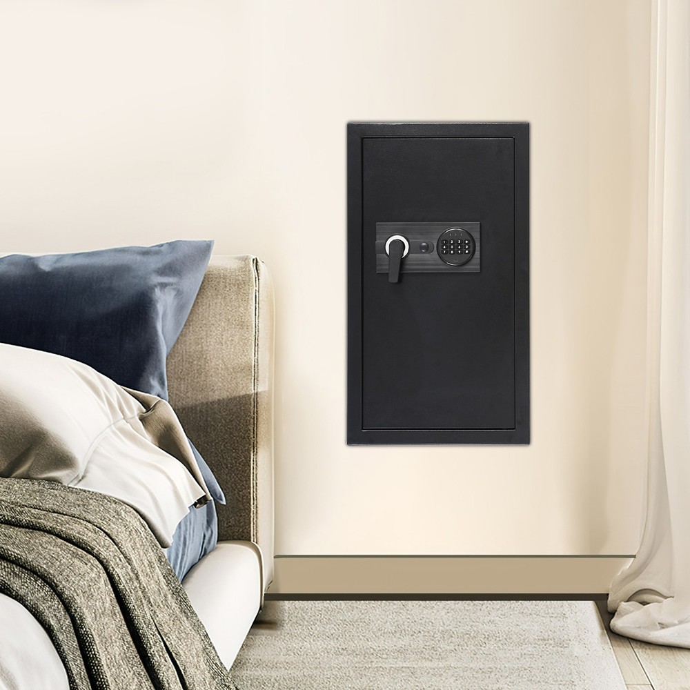 Wall-mounted Safe with Keys, Hidden Wall Safe Home Security 65cm