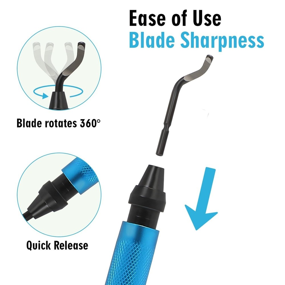 Deburring Tools for 3D Printer,12pcs,10pc Multiuse Blades Removing Burr,Micro...