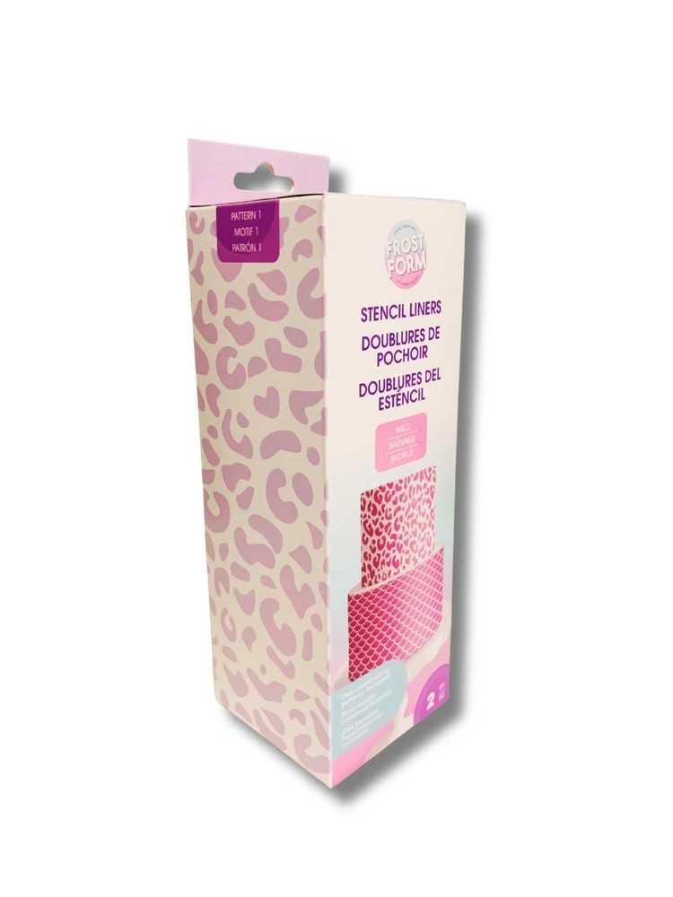 Frost Form Stencil Liners – 4 Patterns (2 Sets) – Cake Decorating Templates