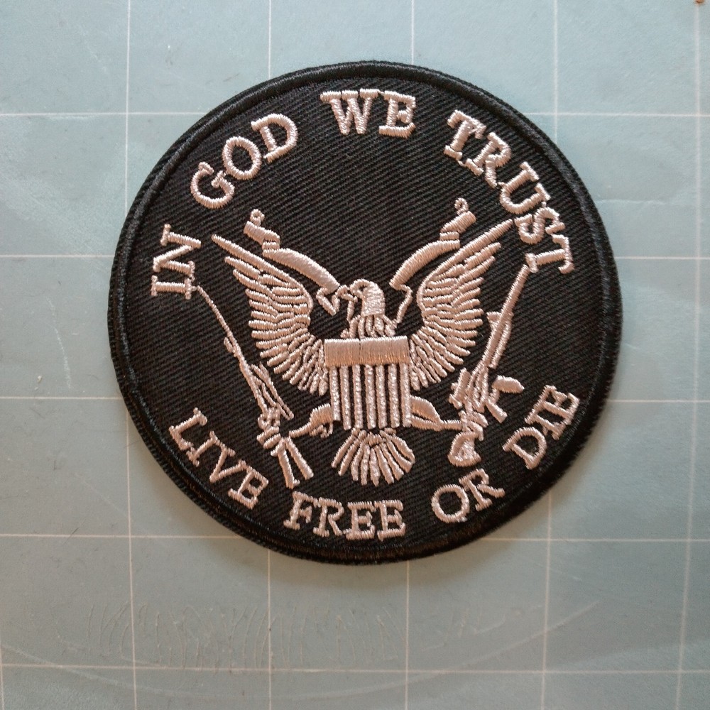 Live Free Or Die Patch size 3.5x3.5