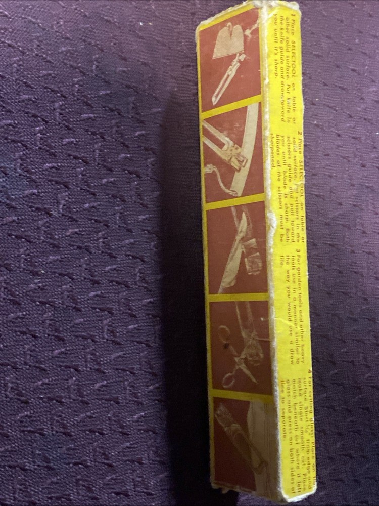 Vintage Selectool Master Sharpener Box And Instructions