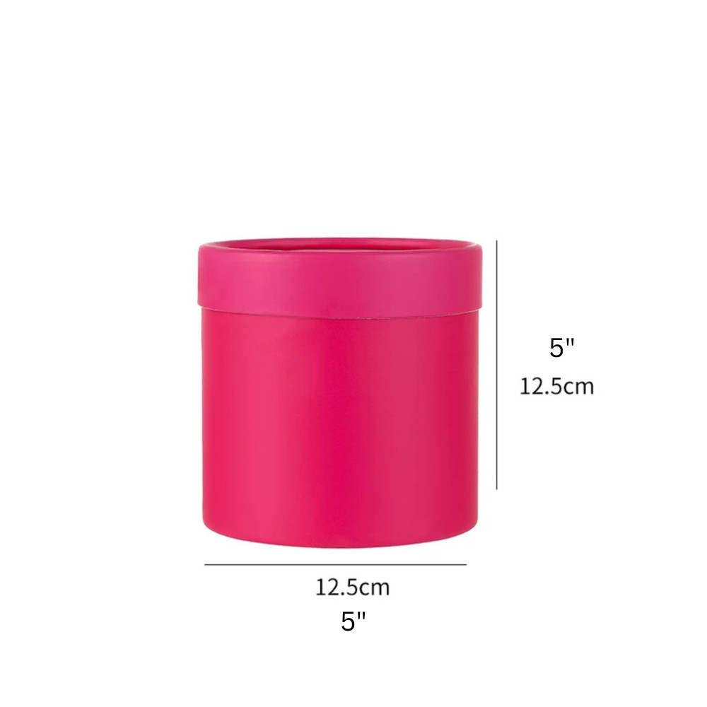 Small Cylinder Box, 5" x 5"