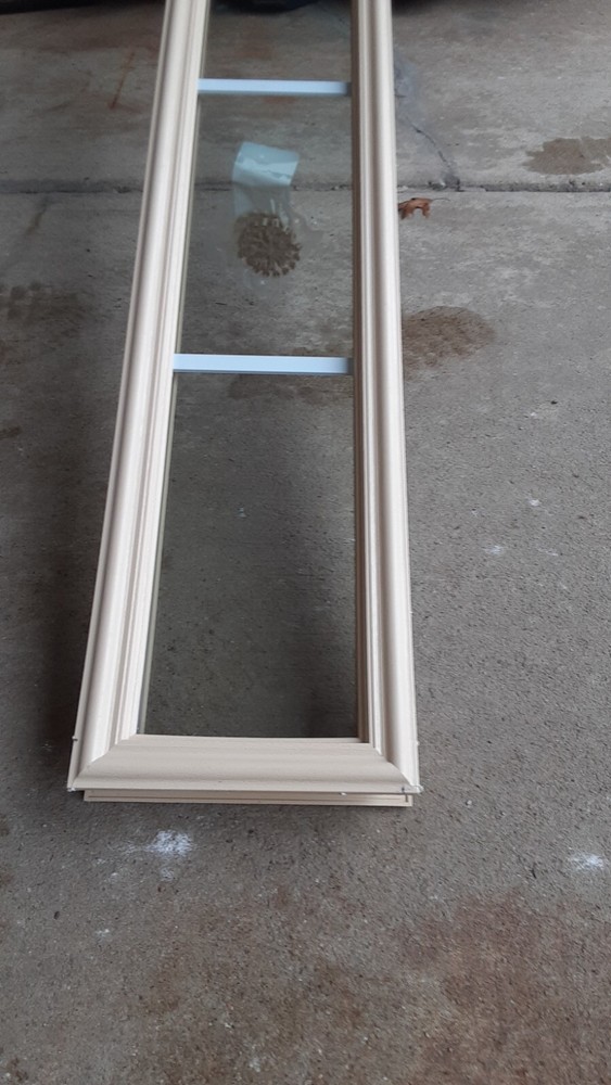 Decorative entryway door window glass replacement kit side lite light