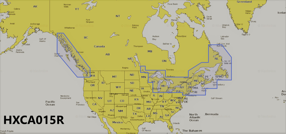 Bluechart HCA015R Canada G2 HD Map ---listed compatibles-