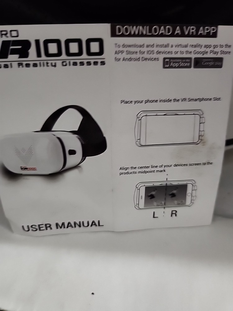 A Duro VJR 1000 Virtual Reality Glasses