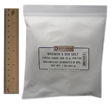 Brewers Sea Salt 1lb for Home Brew Beer Making