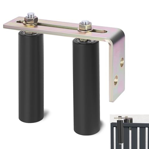 Universal Heavy Duty Slide Gate Guide Roller, 6" Nylon Rollers with 1 Pack