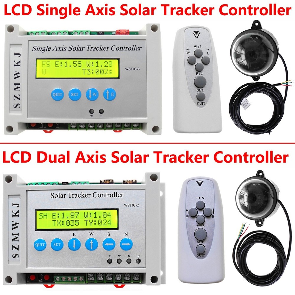 DC12V/24V Electronic Solar Panel Track Single/Dual Axis Solar Tracker Controller