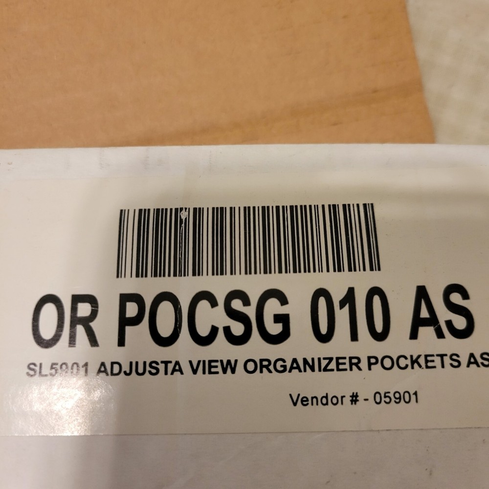 LOT OF 10 ADJUSTA VIEW REFERENCE ORGANIZER POCKETS POCSG NEW