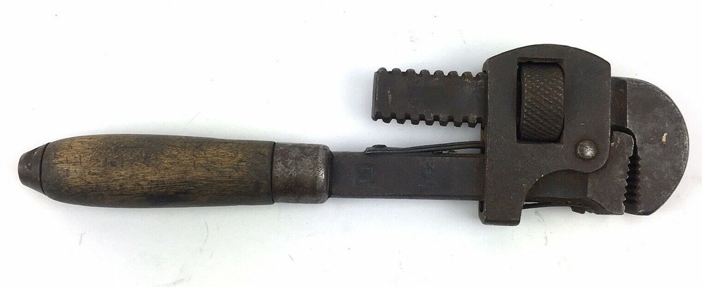 Vintage PEXTO 10" Monkey Pipe Wrench Adjustable Tool