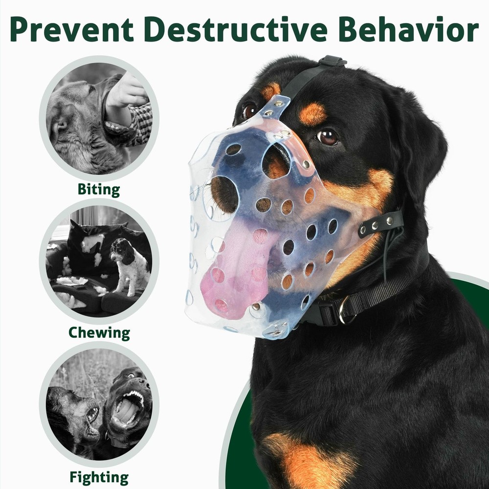 Pitbull Muzzle Basket Muzzle for Large Dogs Rottweiler to Prevent Biting Chew