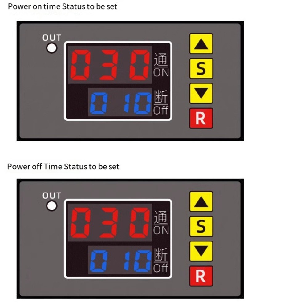 T3231 Digital Time Delay Relay, Multifunction LED Display, Cyclisc8045
