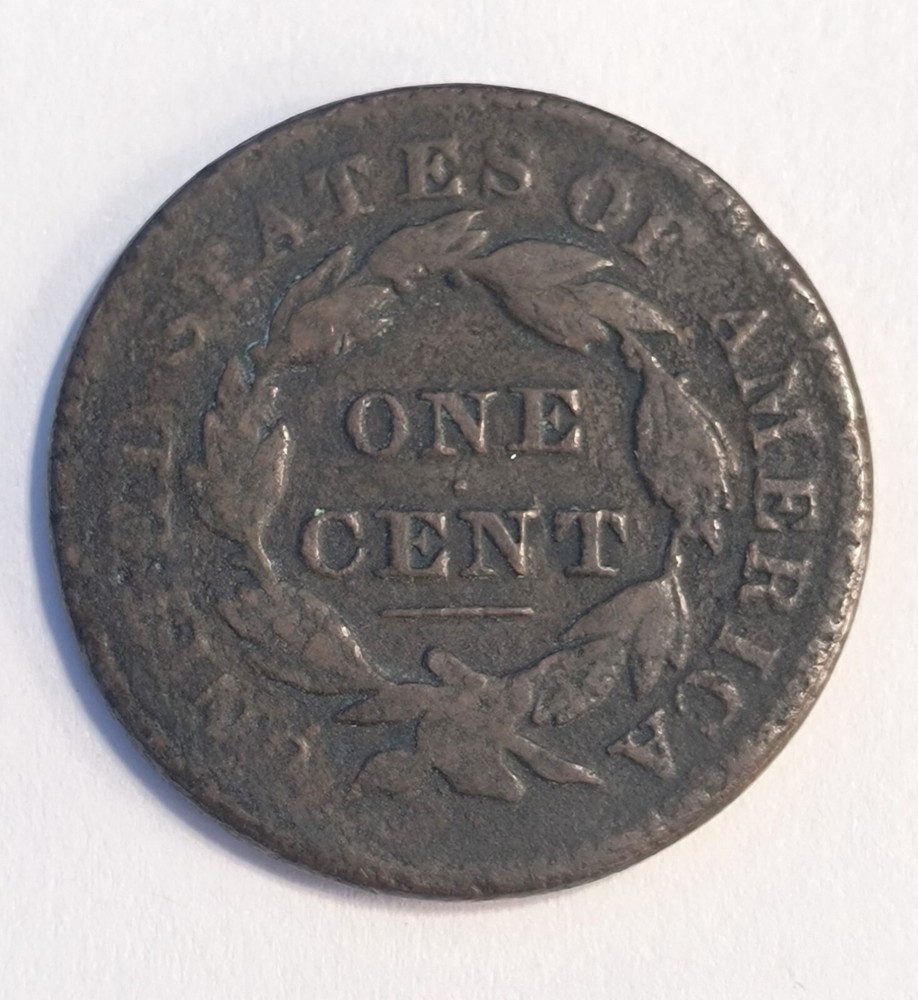 1832 Coronet Head Large Cent Medium Letters + Bonus Indian Head Cent