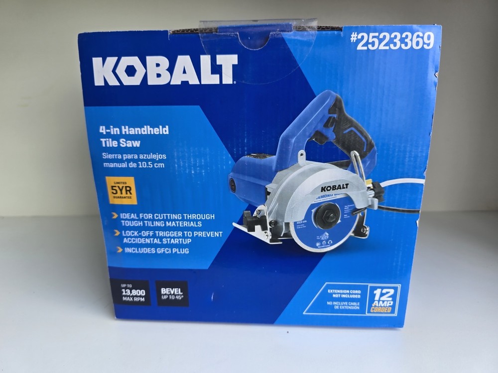 Kobalt 4-in Handheld Tile Saw (59207)