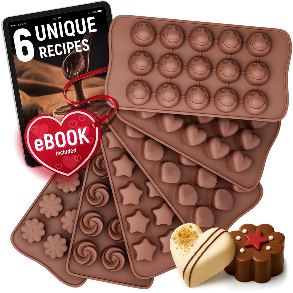 Chocolate Mold Set Silicone Candy Making Non Stick Baking Molds
