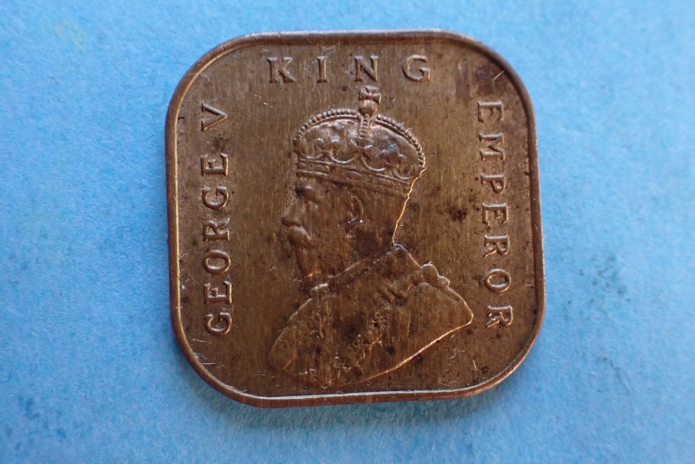 Straits Settlement, 1/2 Cent 1932, George V, as shown.