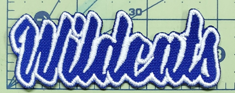 Wildcats Text Embroidered Applique Iron On Patch Various Sizes Customize