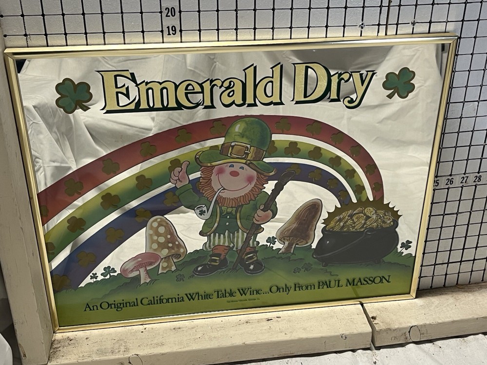 RARE - Emerald Dry  Wine Mirror