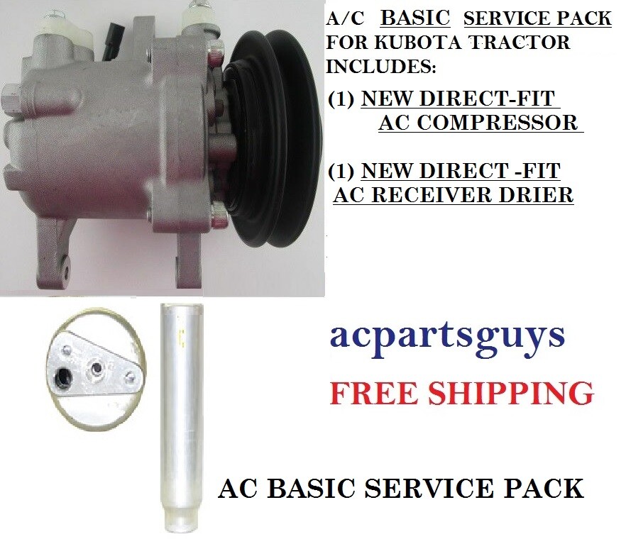New BASIC SERVCE Compressor KIT for Kubota Tractor M9540 3C581-50060