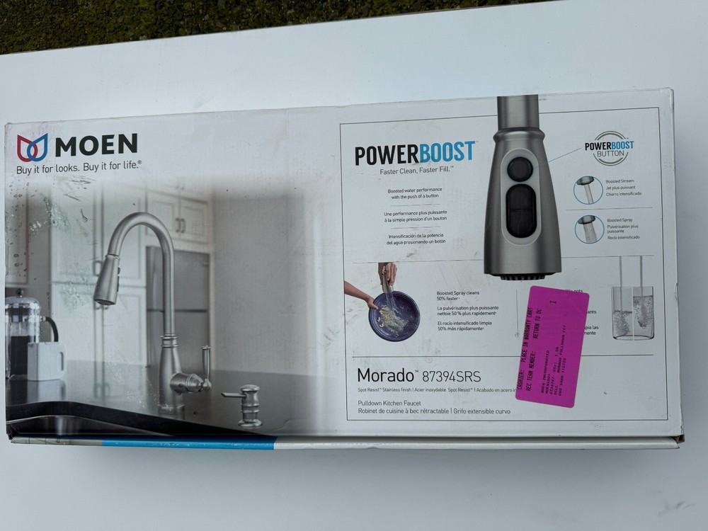 87394SRS Morado Spot Resist Stainless One-Handle High Arc Pulldown Kitchen Fauc