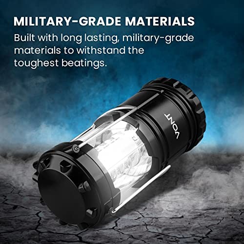 VONT LED CAMPING LANTERN, LED LANTERNS, VNT-CL02 - BLACK