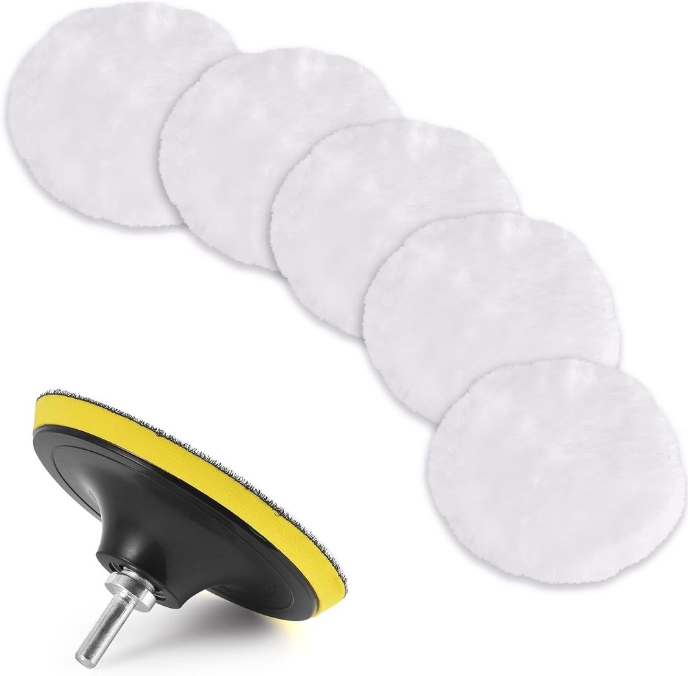 Wool Buffing Polishing Pad Drill Attachment