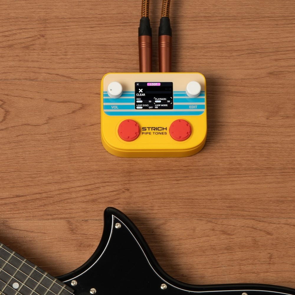 STRICH Pipe Tones Pocket Multi-Effects Processor with Foot Pedal (Orange)