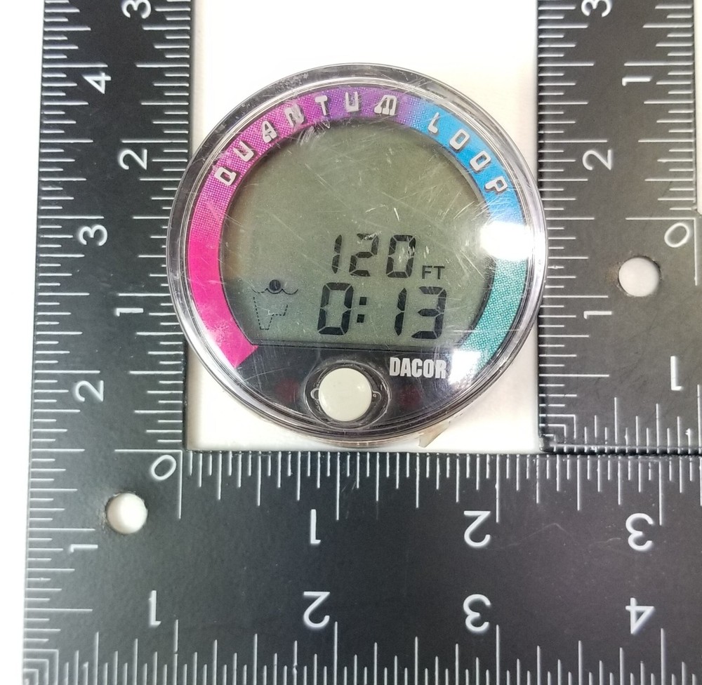 DACOR Quantum Loop Digital Depth Gauge Diving Computer Puck Module Bottom Timer