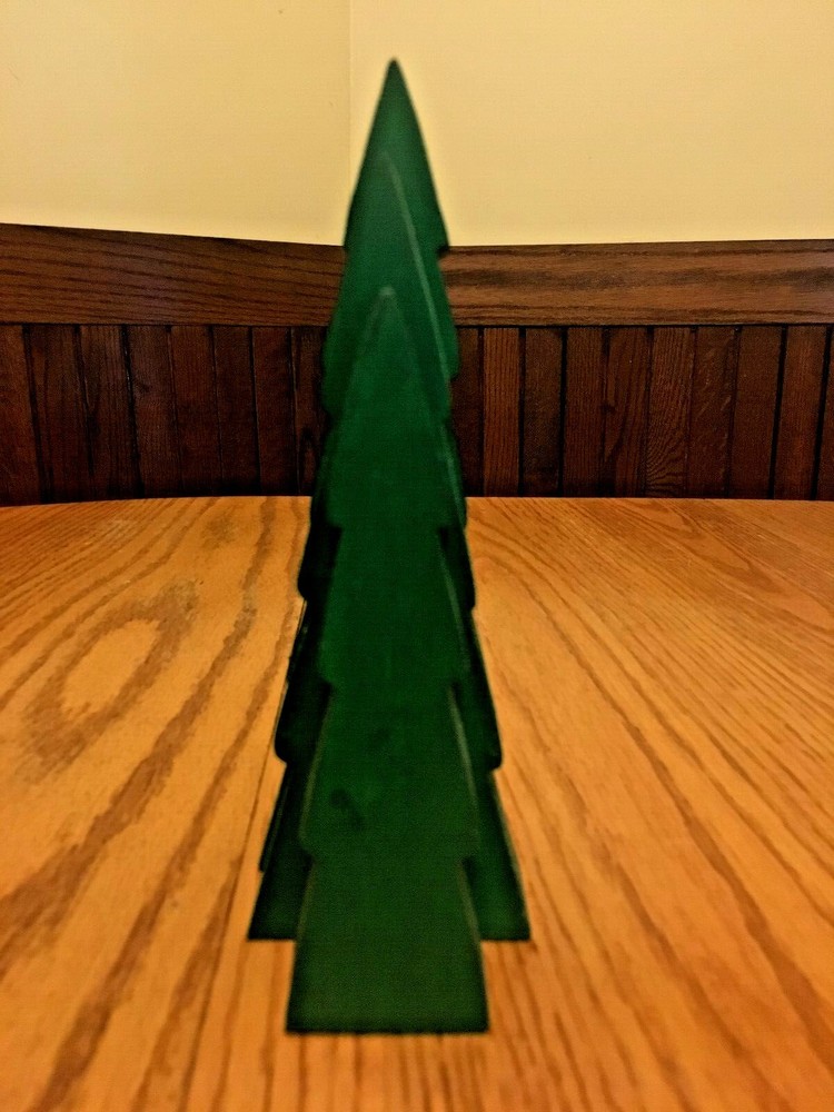 Small Wooden Pine Tree Trio Set - (3)
